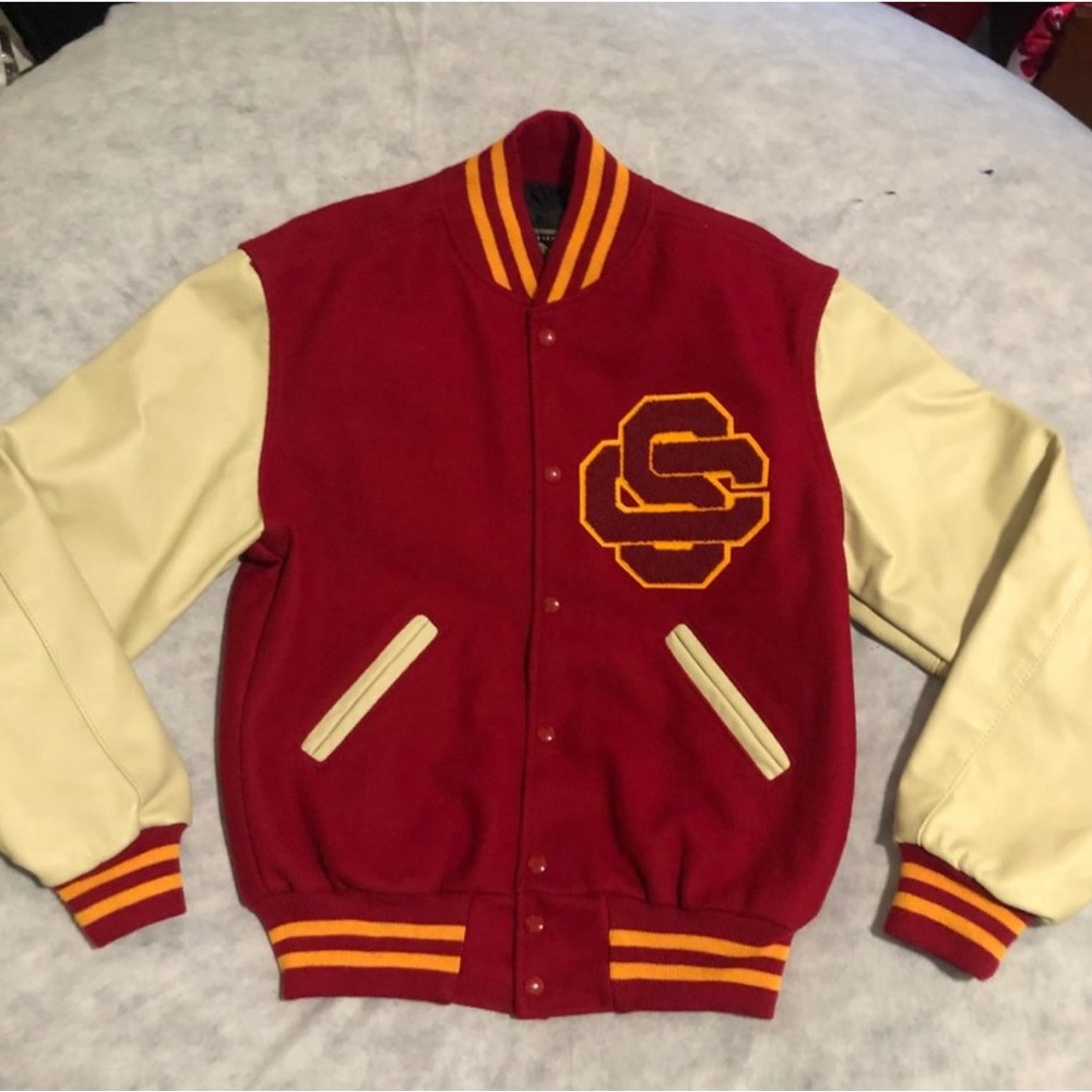 USC Trojans Holloway Letterman Varsity Jacket NCAA